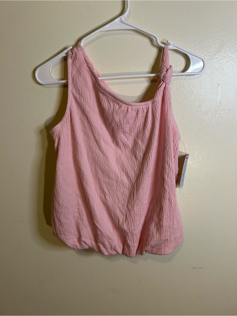 Cat & Jack Pink Knot-Shoulder Tank 13